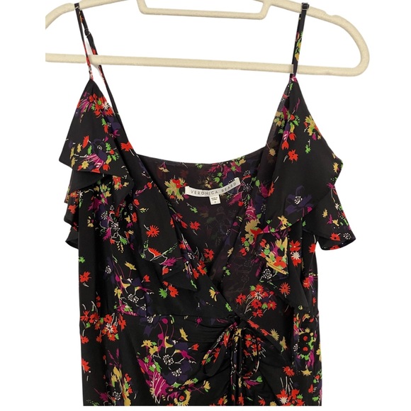 Veronica Beard Monica Silk Blend midi dress
Black Multi Romantic Cottagecore - Picture 4 of 10